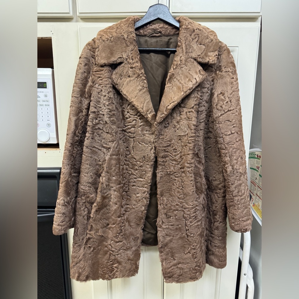*REDUCED PRICE* Vintage Persian Lamb Fur Coat - Astrakhan Karakul Curly Lamb Fur